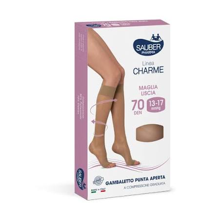 SAUBER GAMBALETTO OPEN TOE 70DENARI LISCIO MEDIO 3
